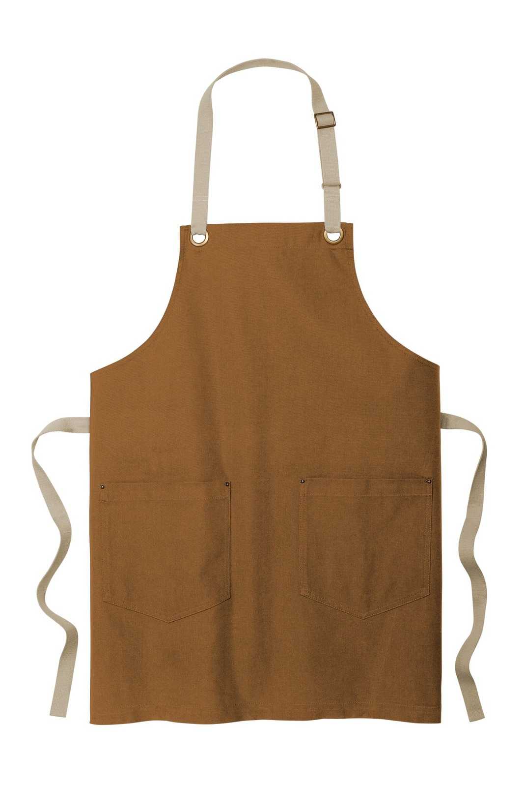 Port Authority A815 Canvas Full-Length Two-Pocket Apron - Duck Brown Stone - HIT a Double - 2