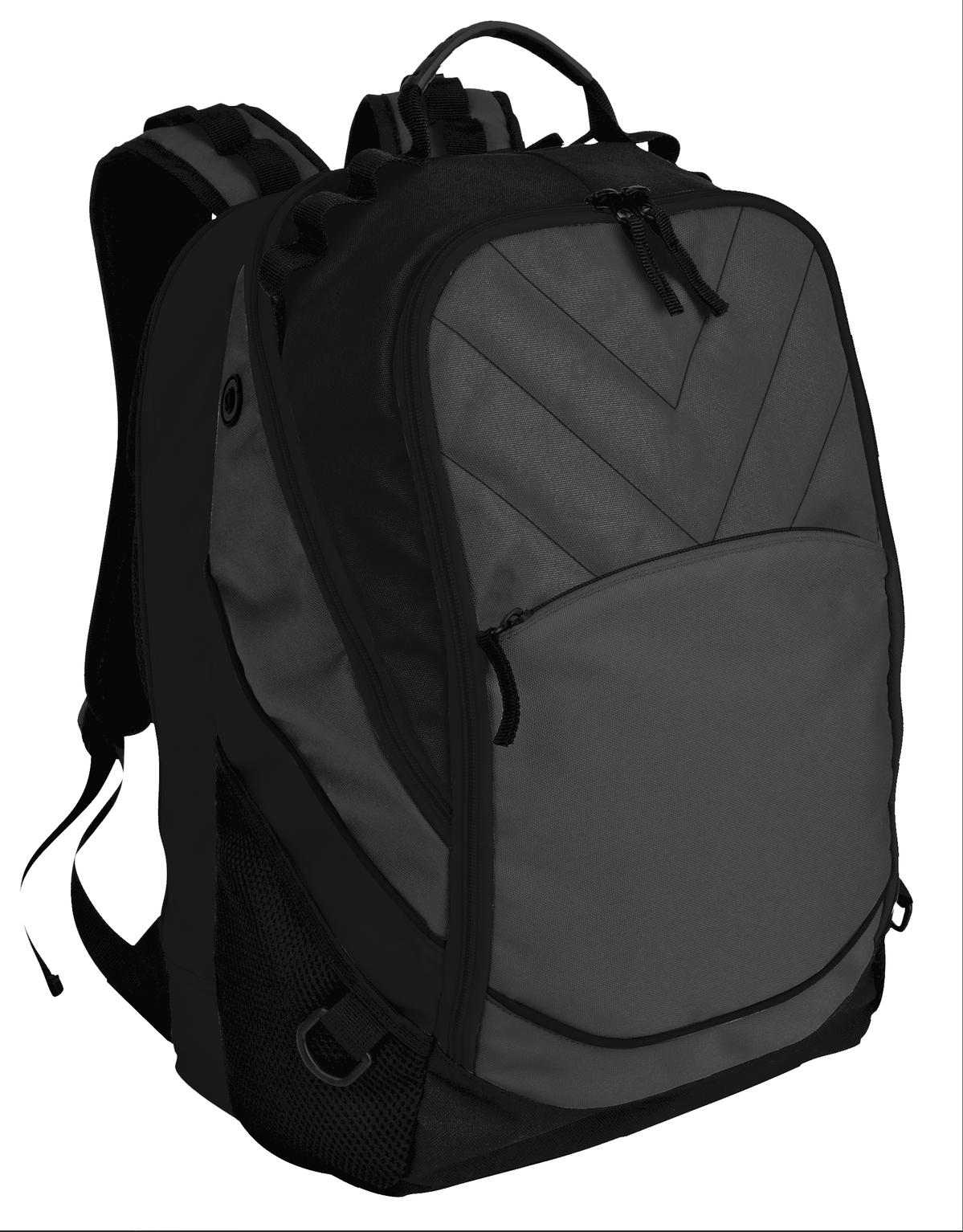 Port Authority BG100 Xcape Computer Backpack - Dark Charcoal Black - HIT a Double - 1