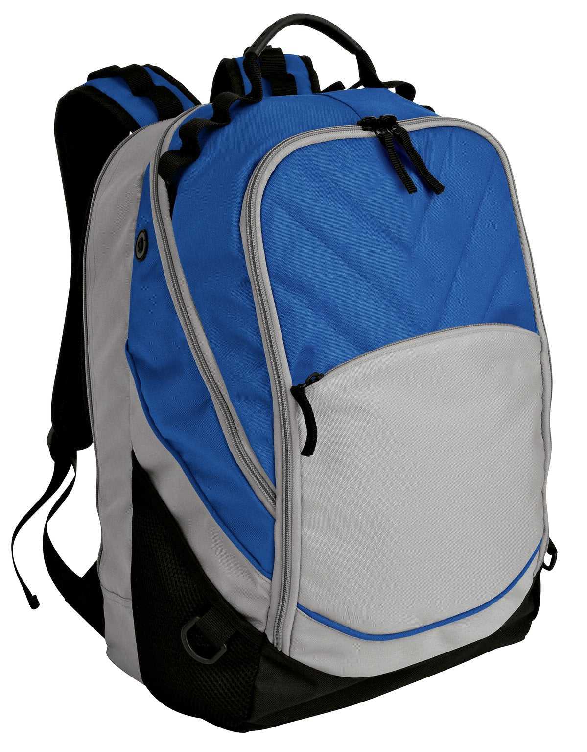 Port Authority BG100 Xcape Computer Backpack - Royal Gray Black - HIT a Double - 1