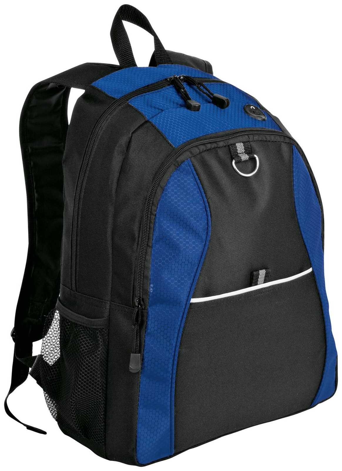 Port Authority BG1020 Contrast Honeycomb Backpack - Twilight Blue Black - HIT a Double - 1