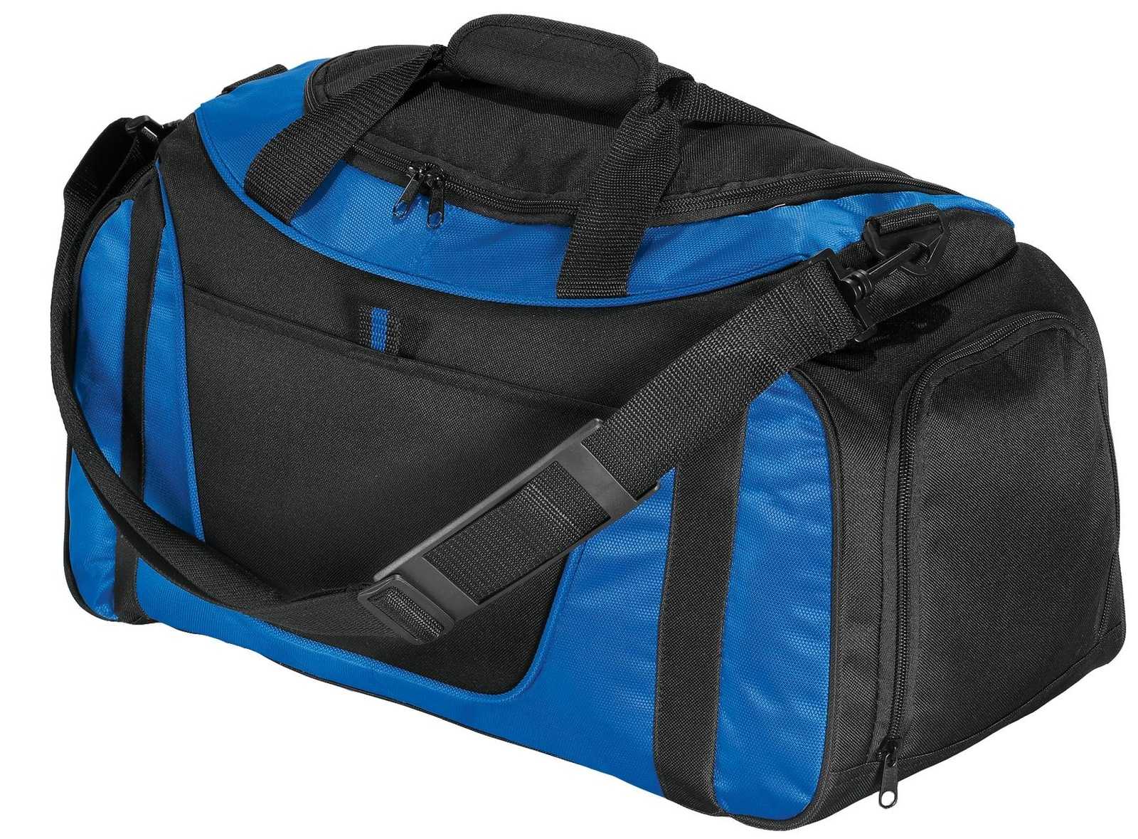 Port Authority BG1040 Small Two-Tone Duffel - Royal Black - HIT a Double - 1