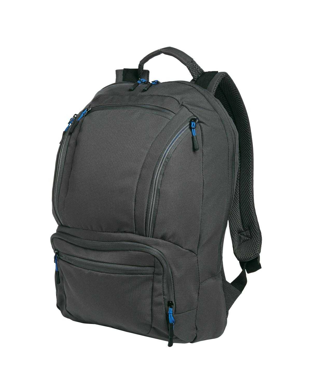 Port Authority BG200 Cyber Backpack - Dark Charcoal Royal - HIT a Double - 1