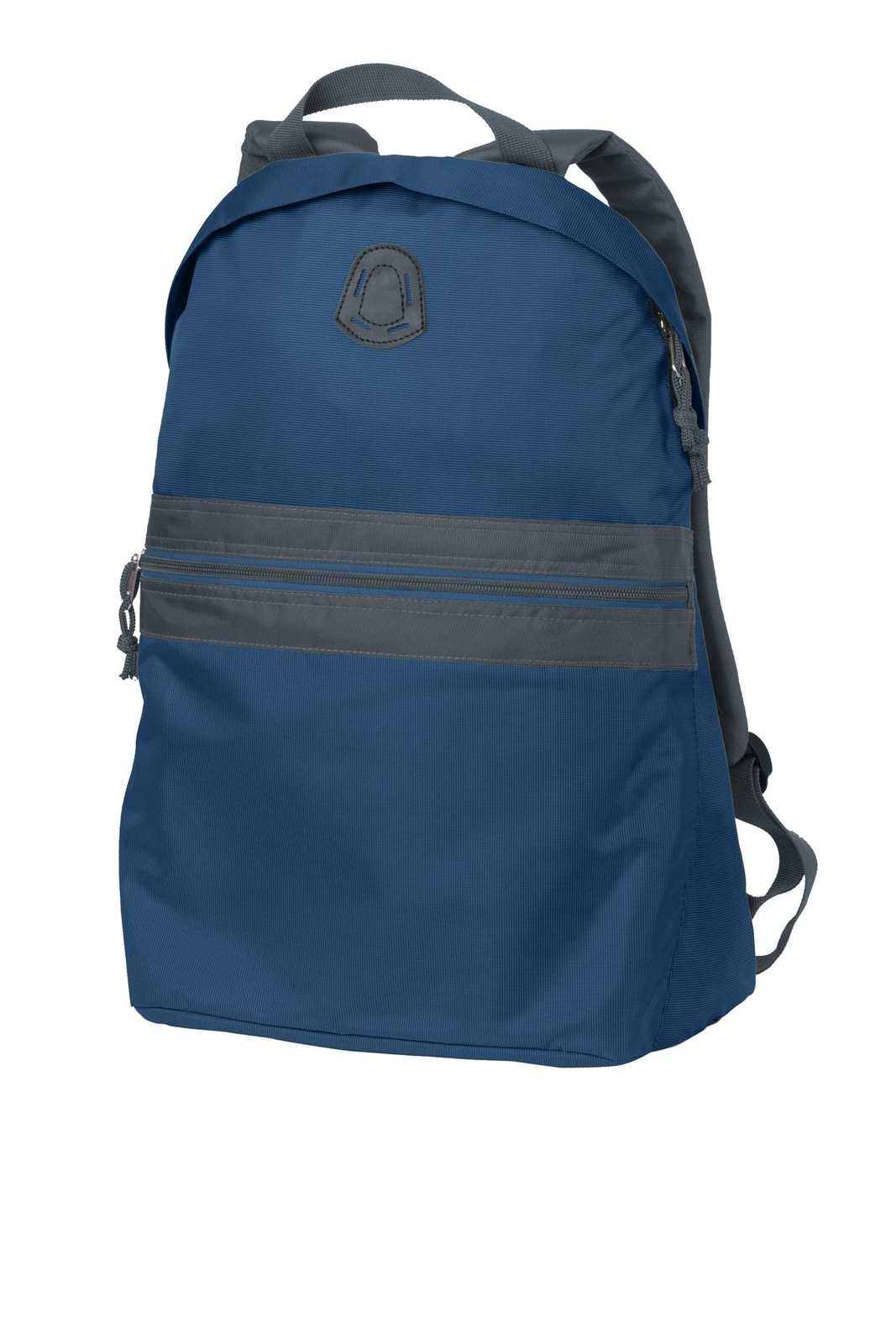 Port Authority BG202 Nailhead Backpack - Cambridge Blue Smoke Gray - HIT a Double - 1
