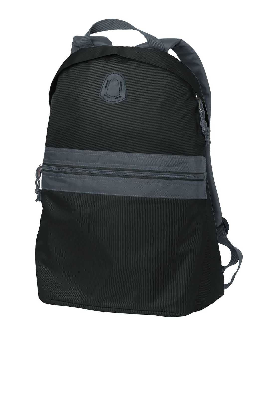Port Authority BG202 Nailhead Backpack - Nearly Black Smoke Gray - HIT a Double - 1