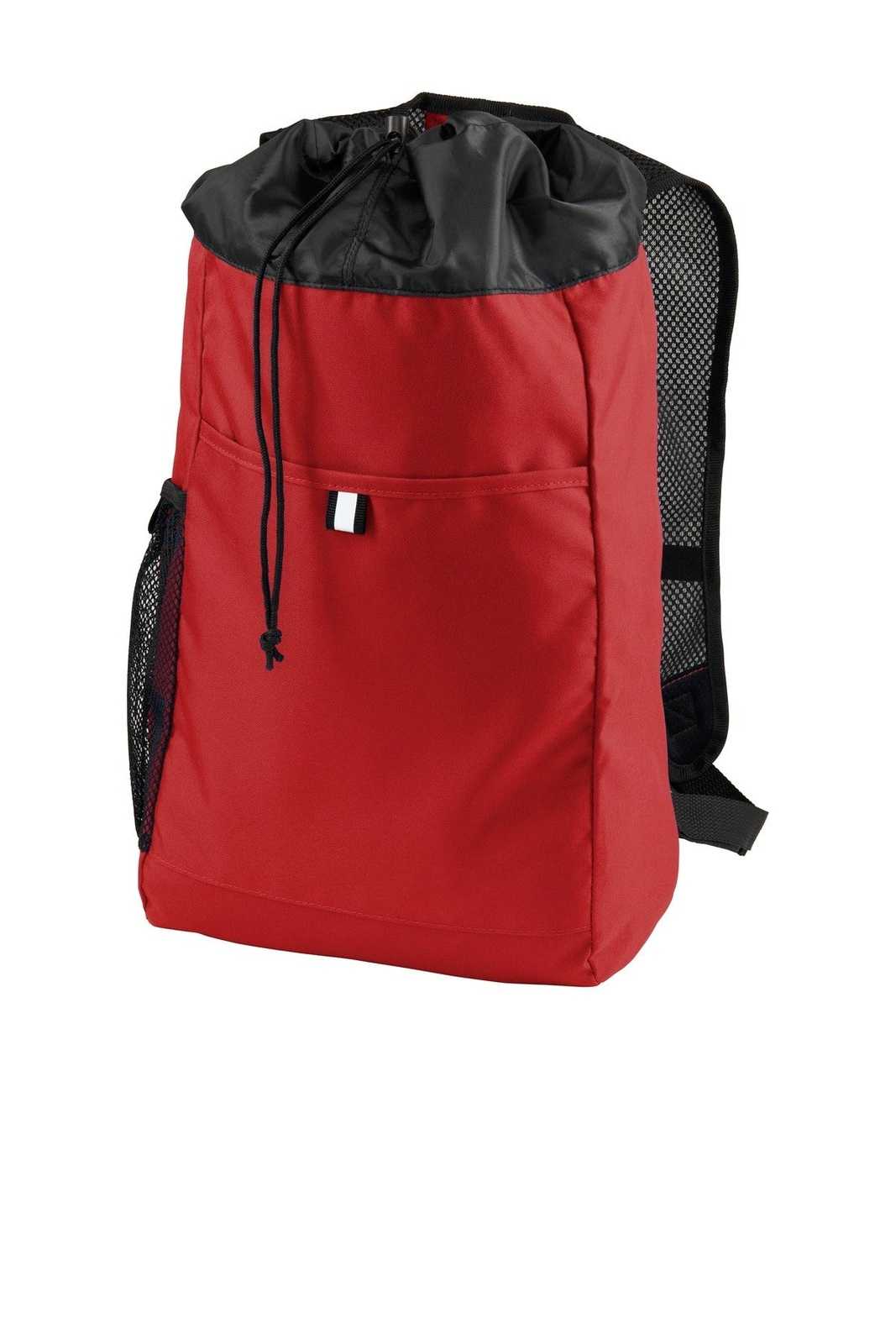 Port Authority BG211 Hybrid Backpack - Chili Red Black - HIT a Double - 1