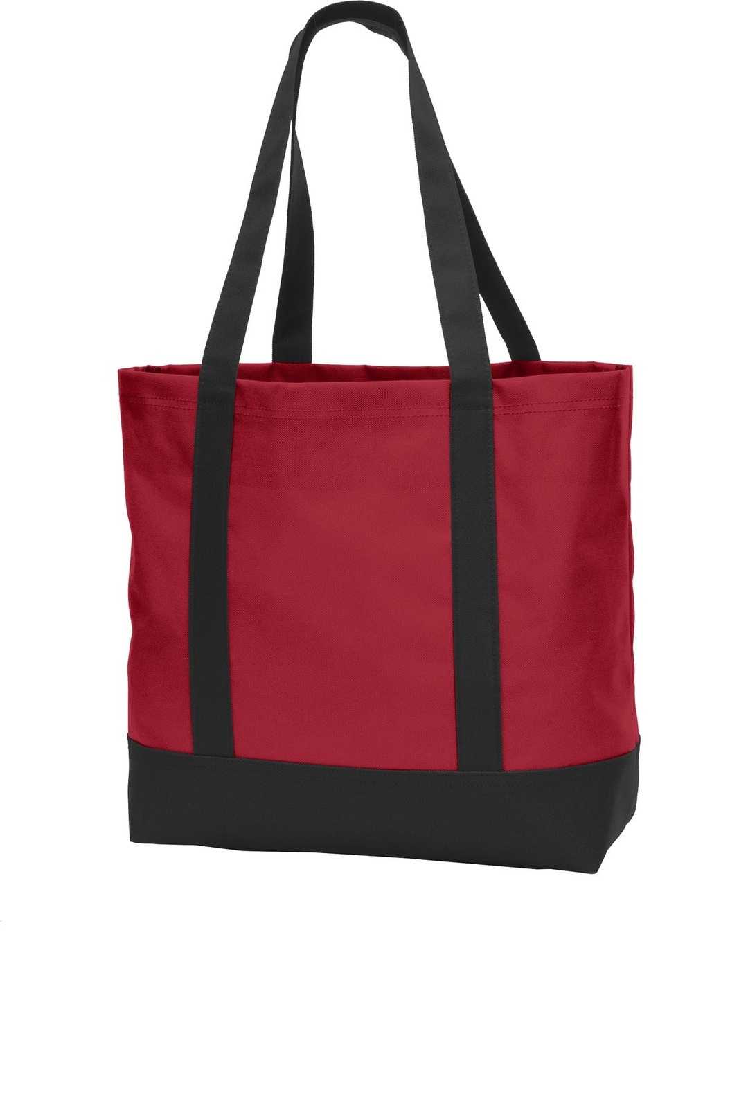Port Authority BG406 Day Tote - Chili Red Black - HIT a Double - 1