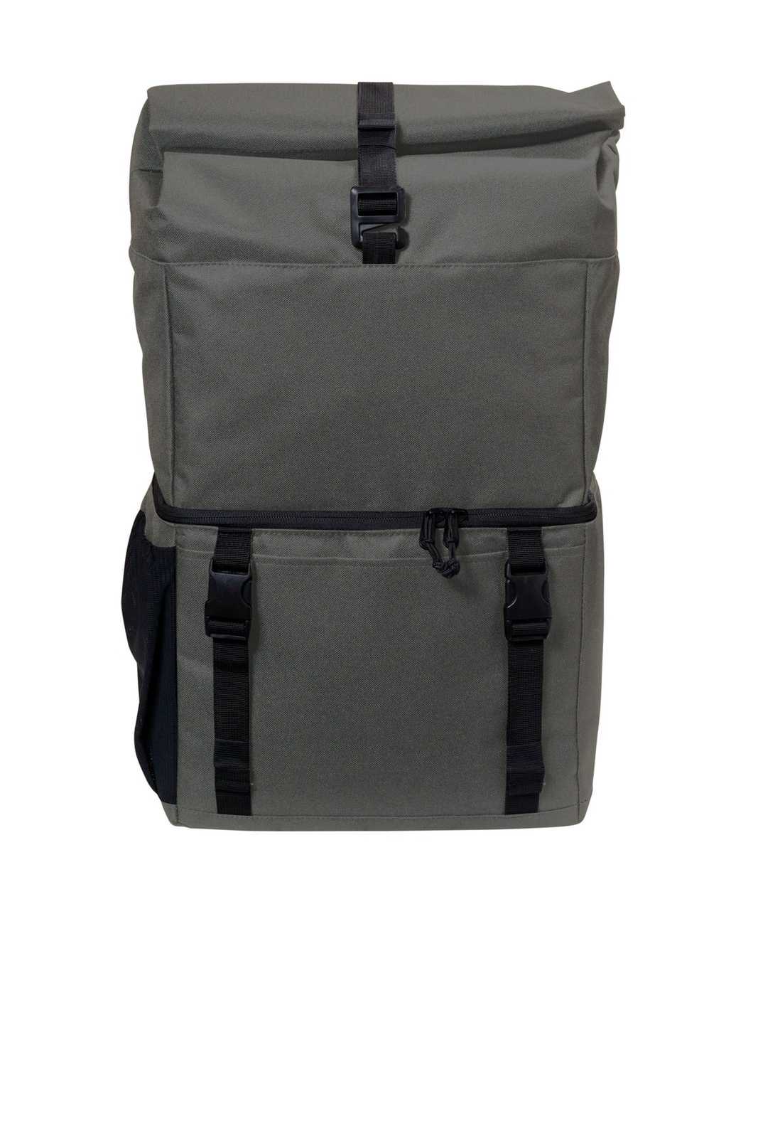 Port Authority BG501 18-Can Backpack Cooler - Dark Charcoal Black - HIT a Double - 1