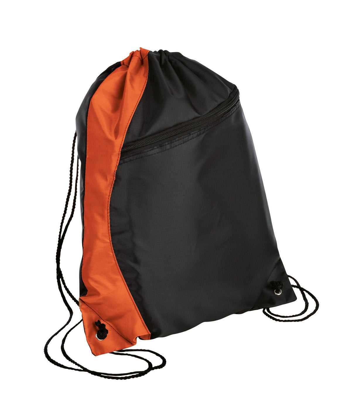Port Authority BG80 Colorblock Cinch Pack - Orange Black - HIT a Double - 1