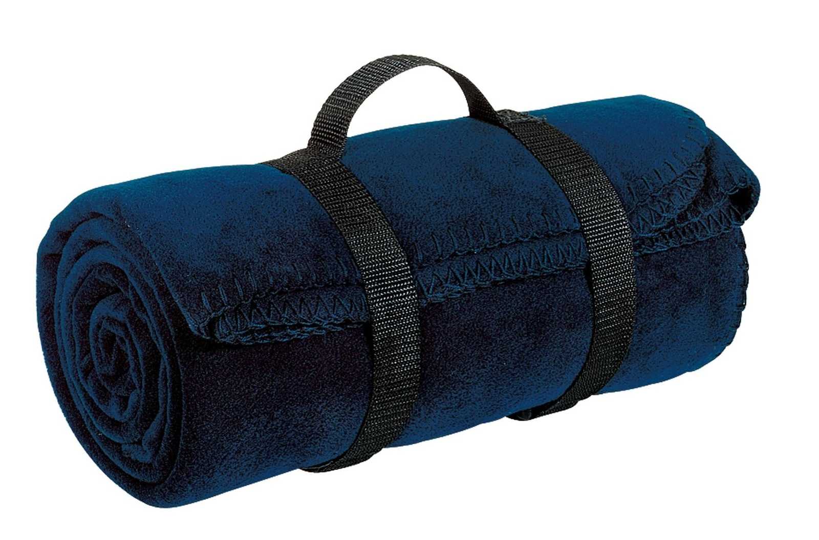 Port Authority BP10 Value Fleece Blanket with Strap - Navy - HIT a Double - 1
