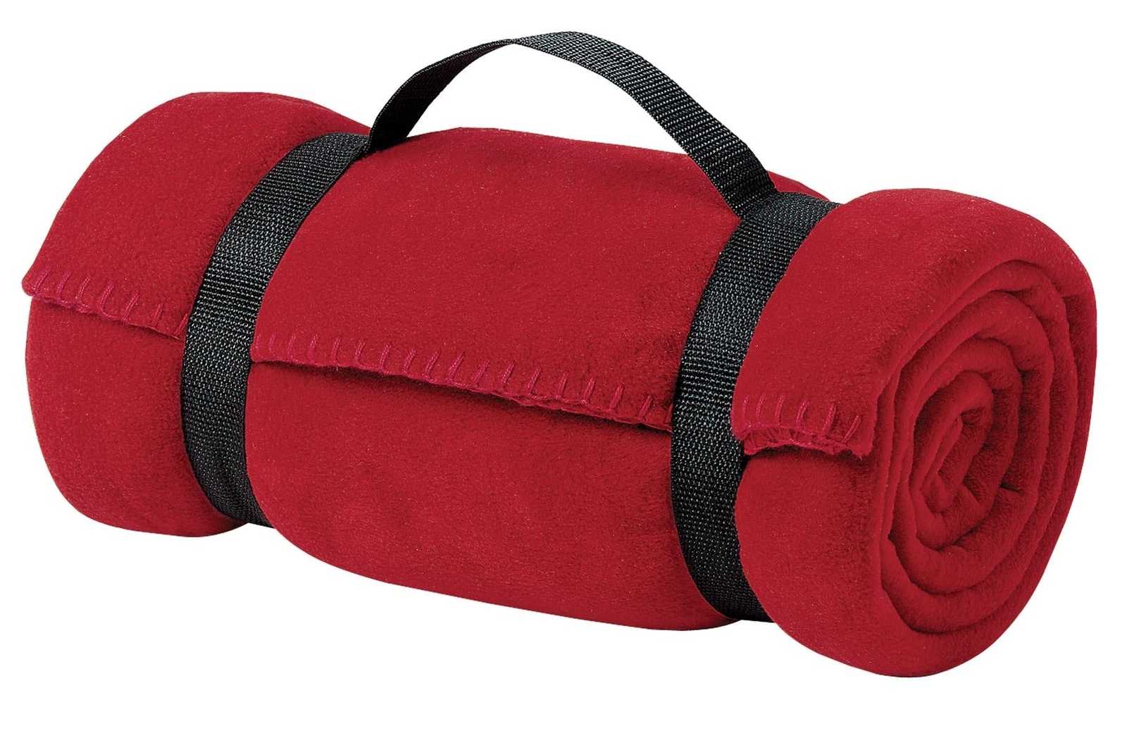 Port Authority BP10 Value Fleece Blanket with Strap - Red - HIT a Double - 1