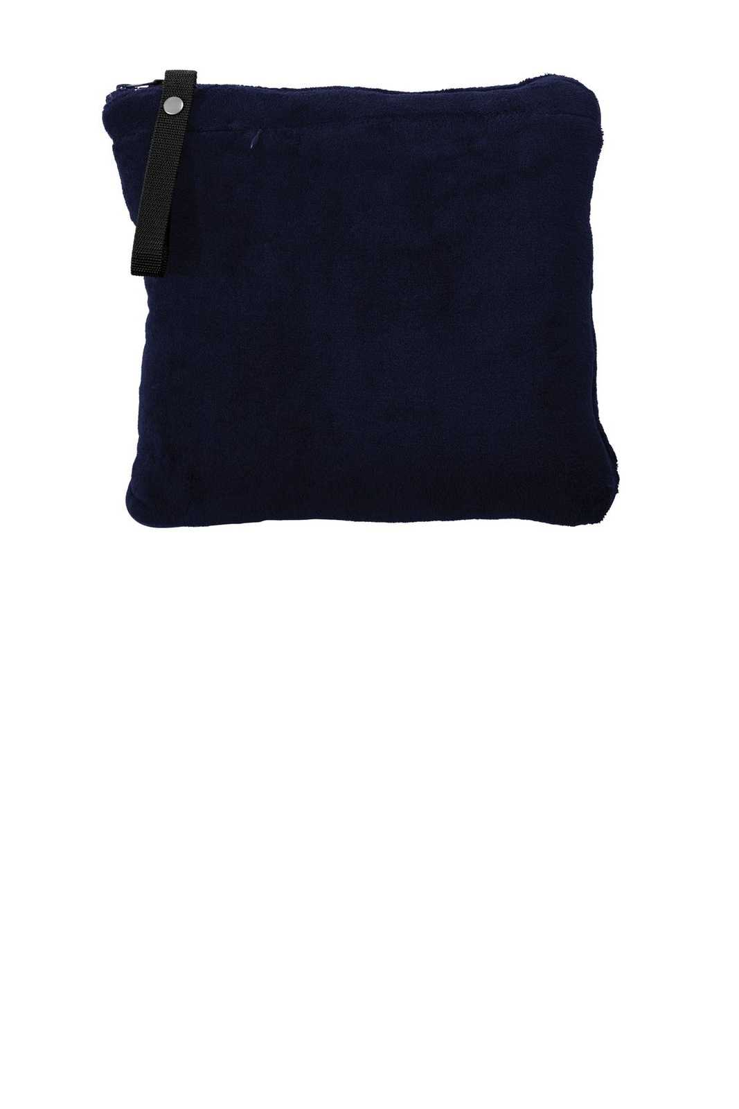 Port Authority BP75 Packable Travel Blanket - Deep Navy - HIT a Double - 1
