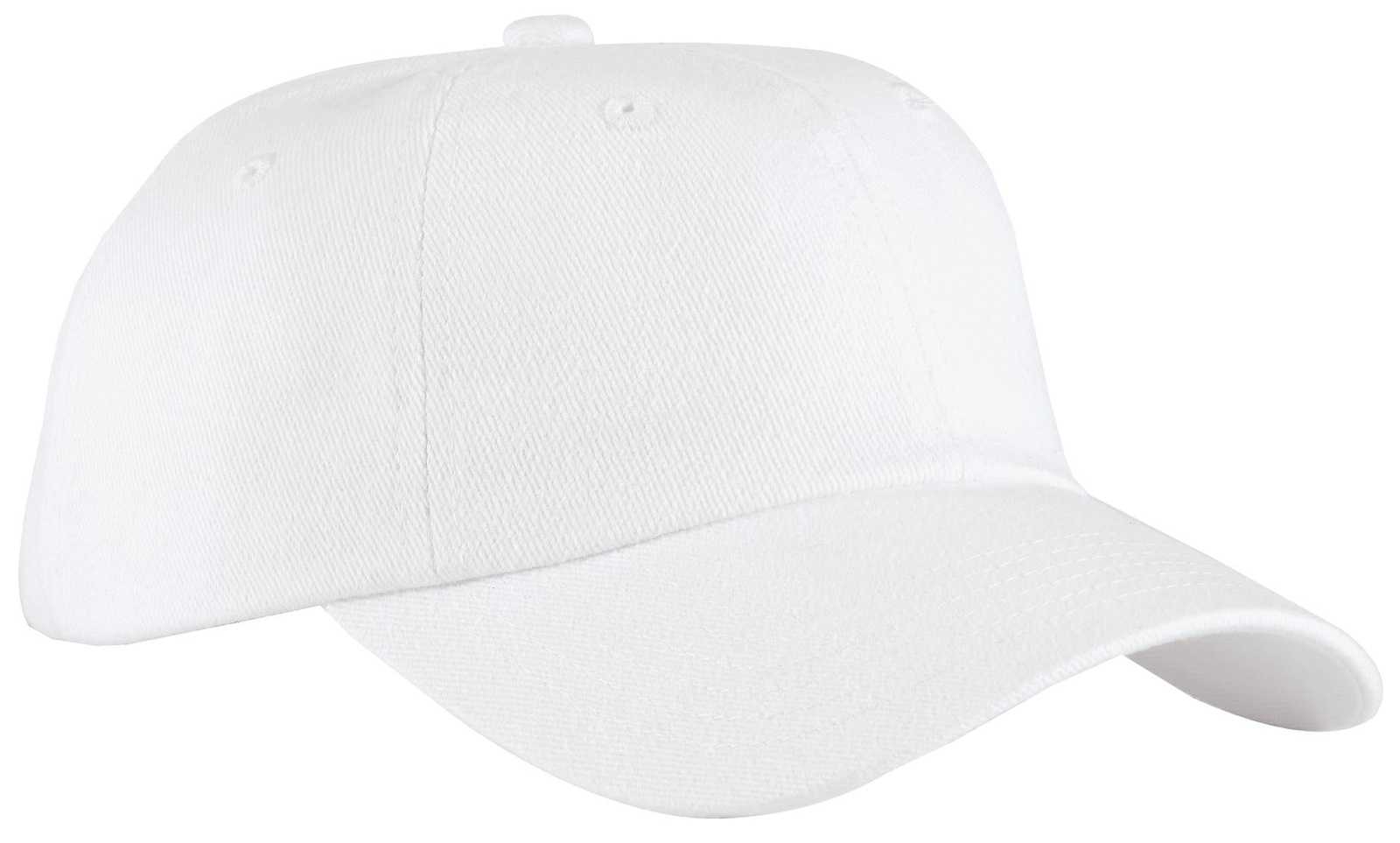Port Authority BTU Brushed Twill Cap - White - HIT a Double - 1