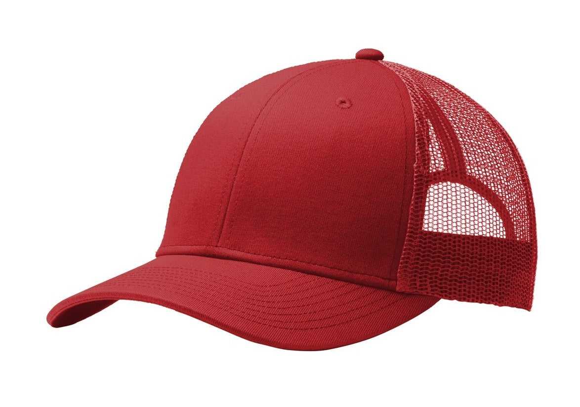 Port Authority C112 Snapback Trucker Cap - Flame Red - HIT a Double - 1