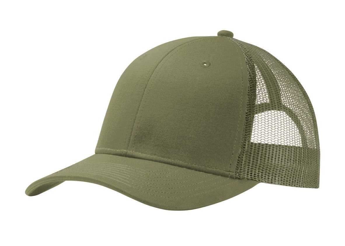Port Authority C112 Snapback Trucker Cap - Olive Drab Green - HIT a Double - 1