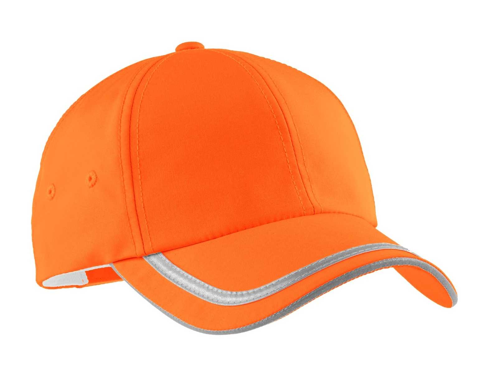 Port Authority C836 Enhanced Visibility Cap - Safety Orange - HIT a Double - 1