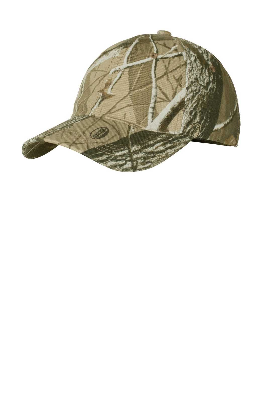 Port Authority C871 Pro Camouflage Series Garment-Washed Cap - Realtree Hardwoods - HIT a Double - 1