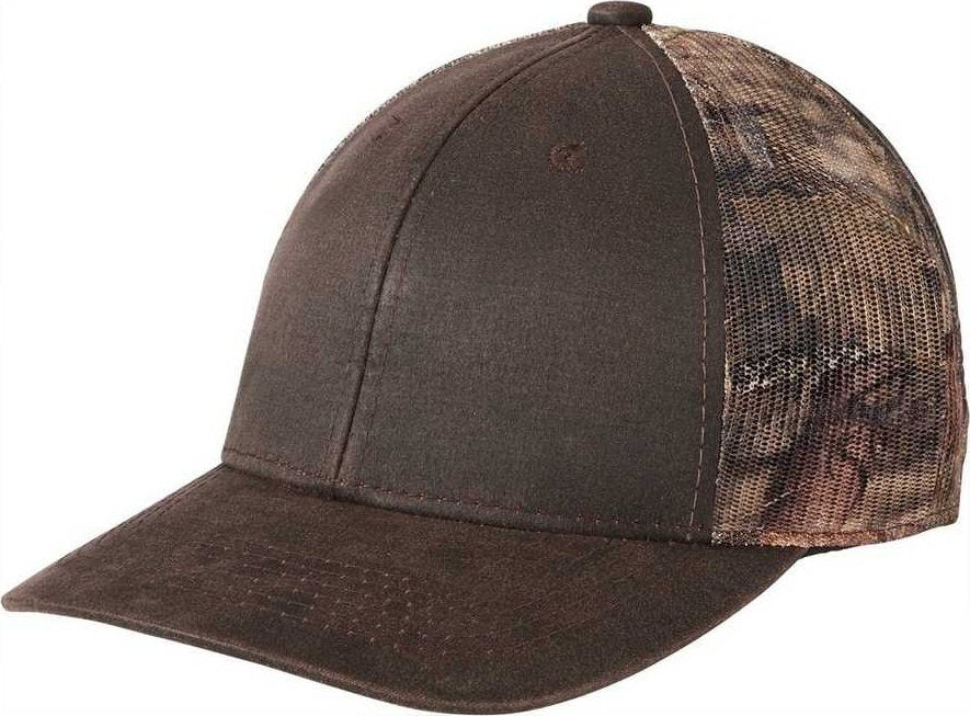 Port Authority C891 Pigment Print Camouflage Mesh Back Cap - Mossy Oak Break Up Country Brown - HIT a Double - 1