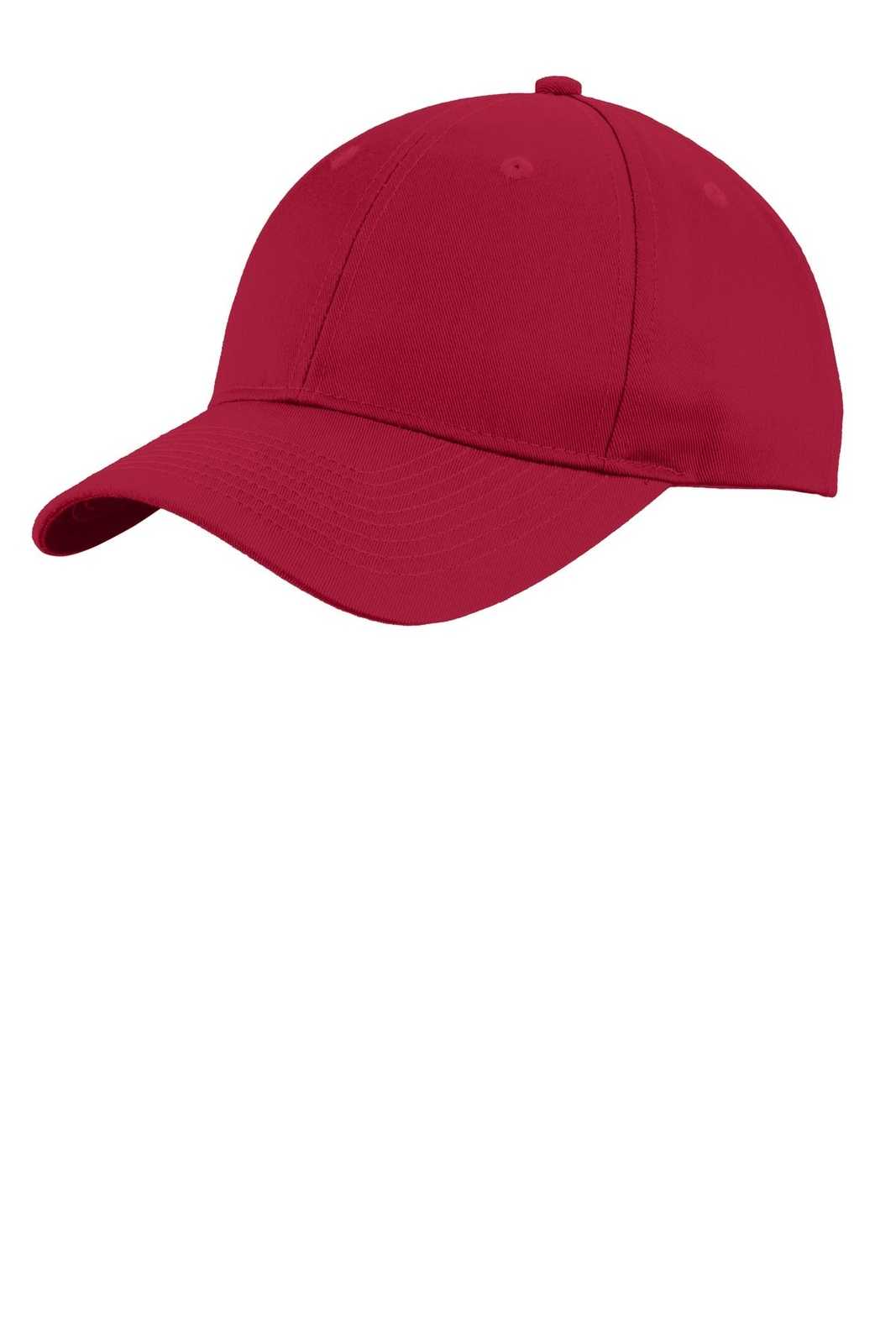Port Authority C913 Uniforming Twill Cap - Red - HIT a Double - 1