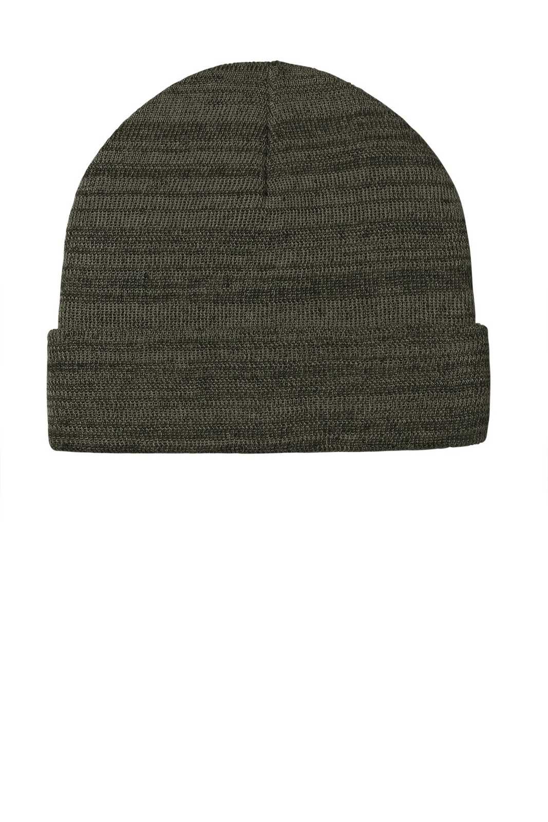 Port Authority C939 Knit Cuff Beanie - Olive Green Heather - HIT a Double - 1