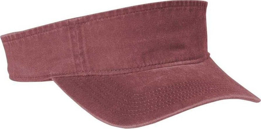 Port Authority C944 Beach Wash Visor - Red Rock - HIT a Double - 1