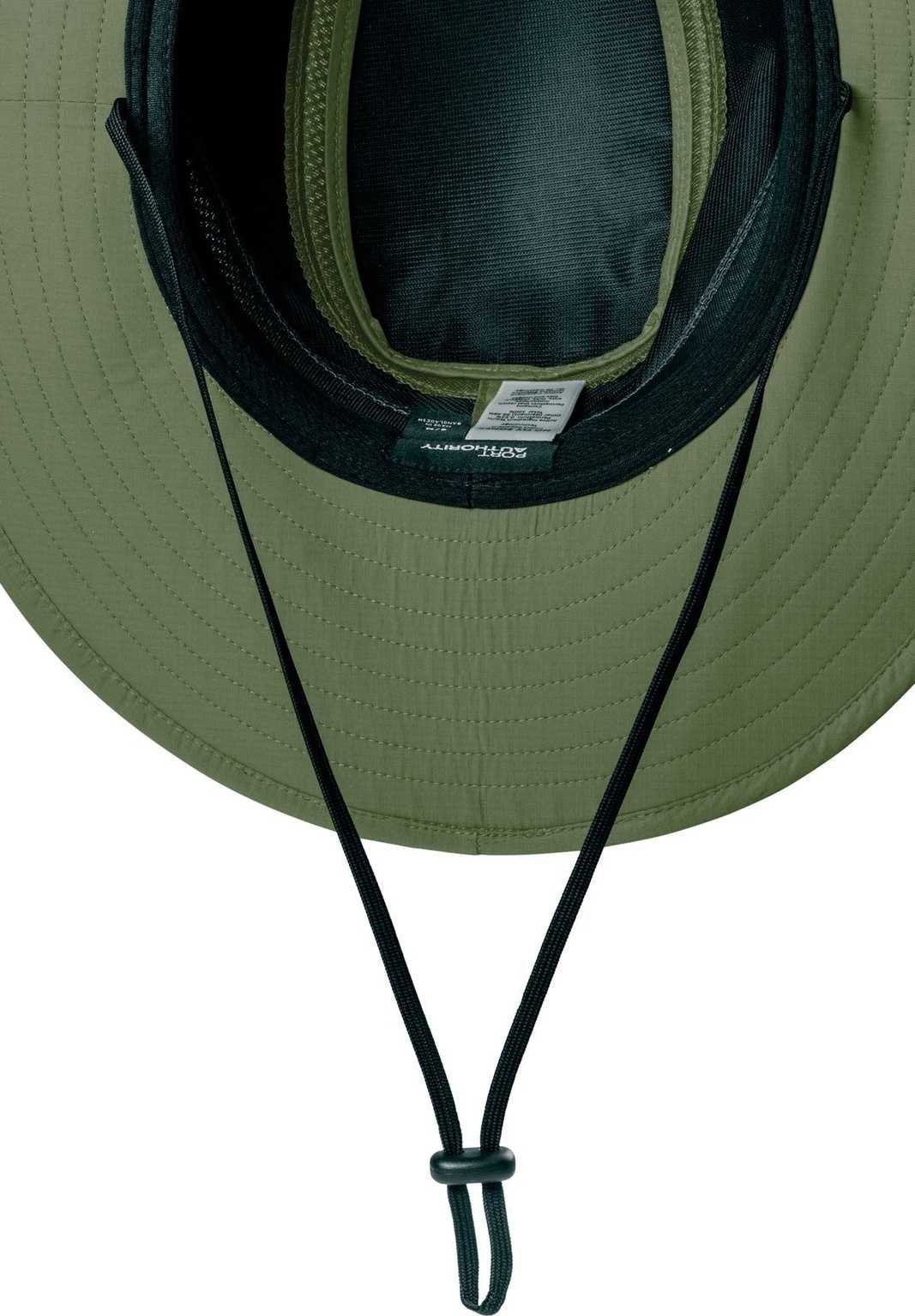 Port Authority C947 Outdoor Ventilated Wide Brim Hat - Olive Leaf - HIT a Double - 1