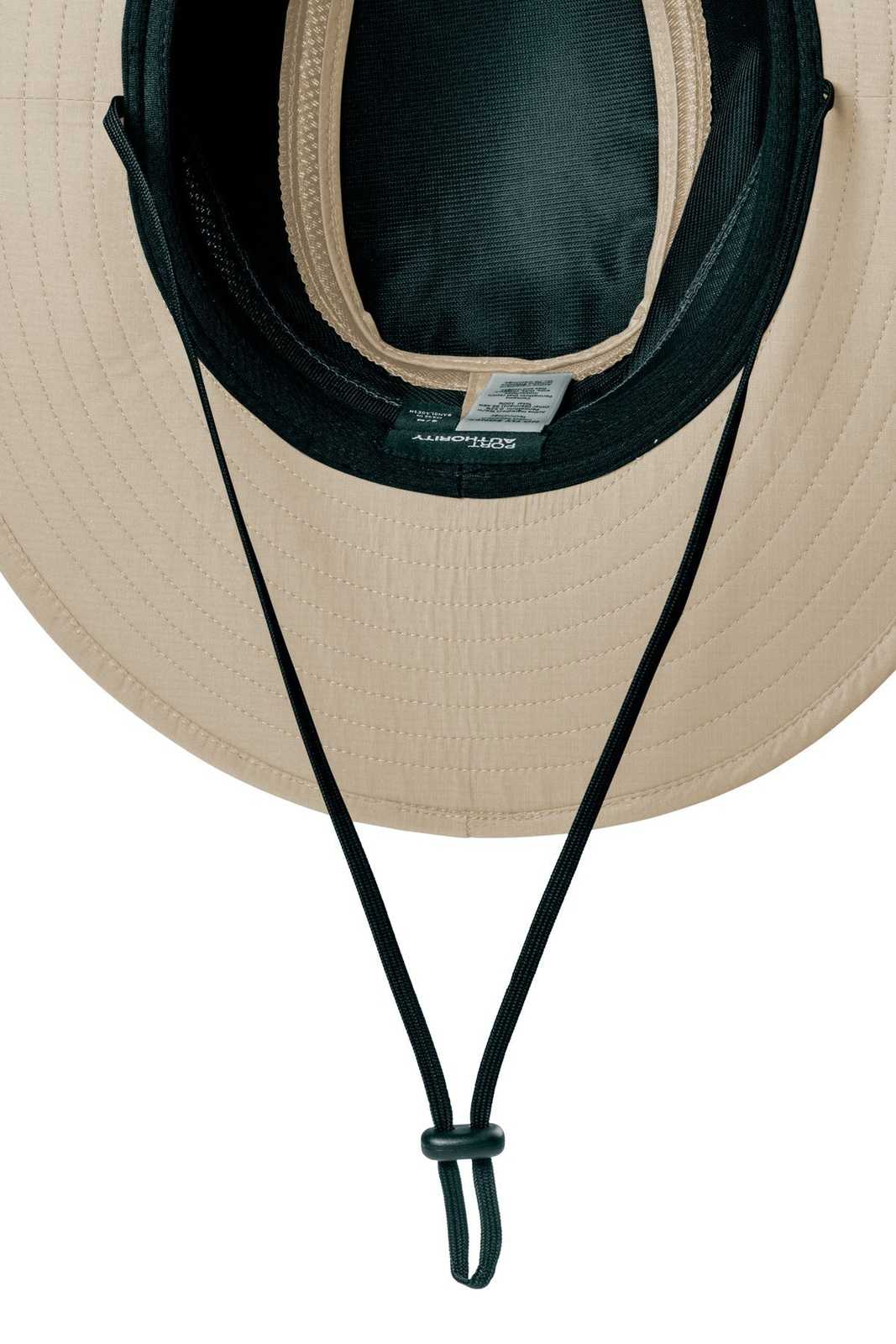 Port Authority C947 Outdoor Ventilated Wide Brim Hat - Stone - HIT a Double - 1