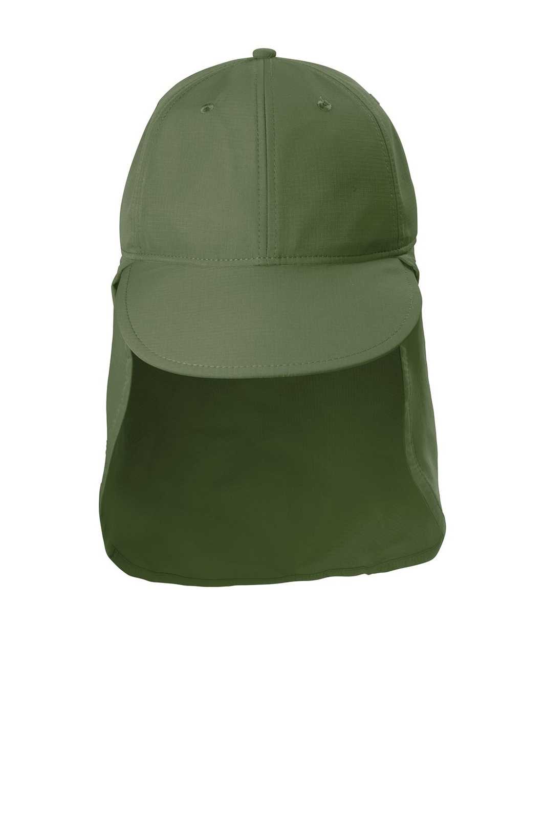 Port Authority C949 Outdoor UV Sun Shade Cap - Olive Leaf - HIT a Double - 1