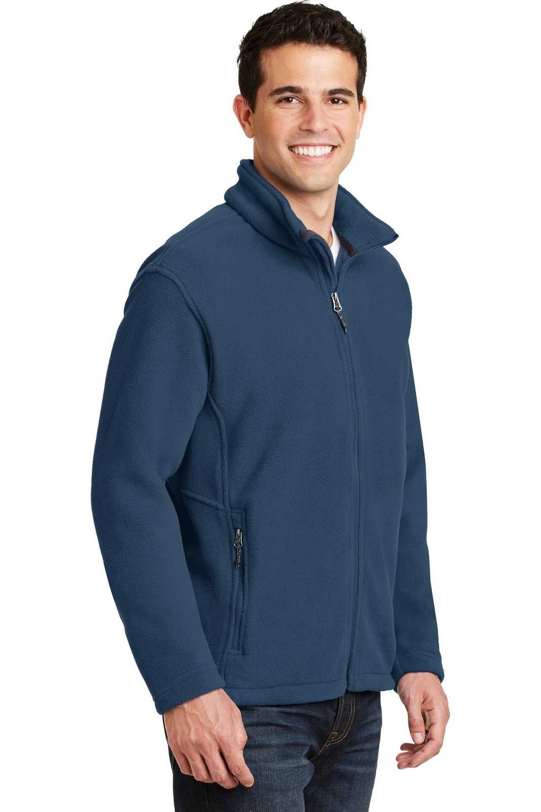 Port Authority F217 Value Fleece Jacket - Insignia Blue - HIT a Double - 4