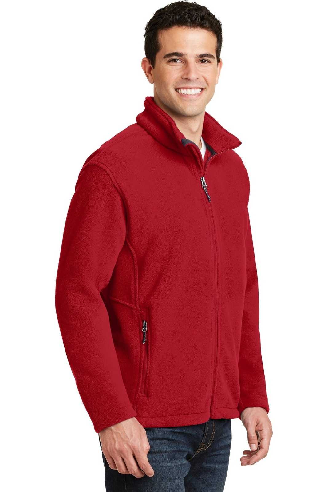 Port Authority F217 Value Fleece Jacket - True Red - HIT a Double - 4