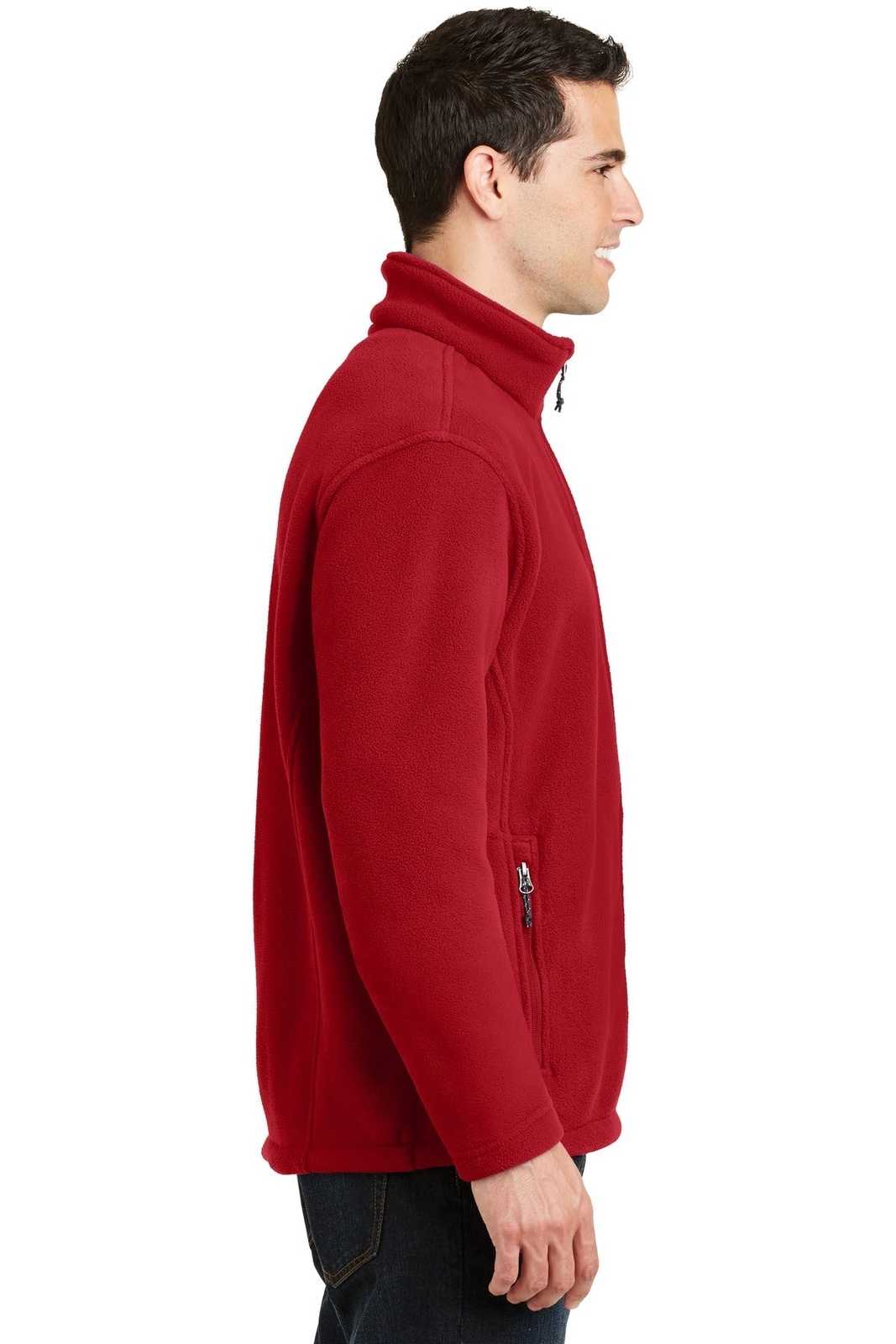 Port Authority F217 Value Fleece Jacket - True Red - HIT a Double - 3