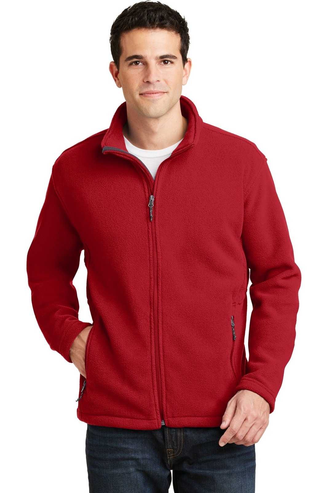 Port Authority F217 Value Fleece Jacket - True Red - HIT a Double - 1