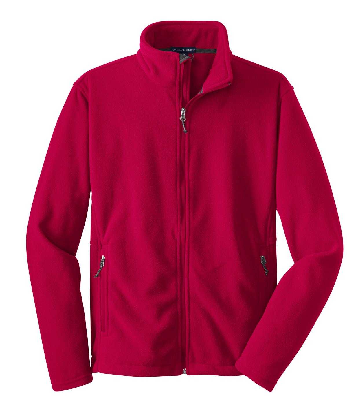 Port Authority F217 Value Fleece Jacket - True Red - HIT a Double - 5