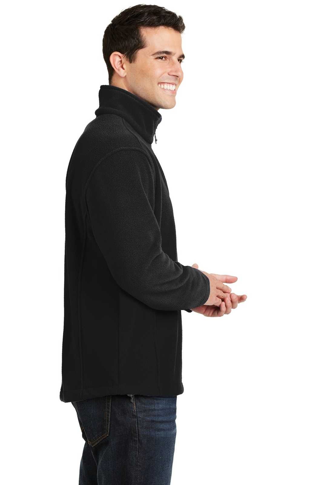 Port Authority F218 Value Fleece 1/4-Zip Pullover - Black - HIT a Double - 3