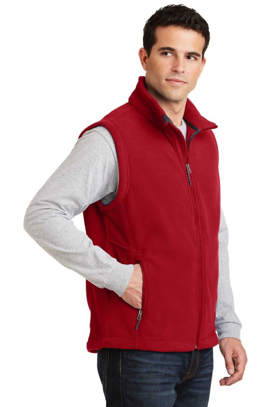 Port Authority F219 Value Fleece Vest - True Red - HIT a Double - 4