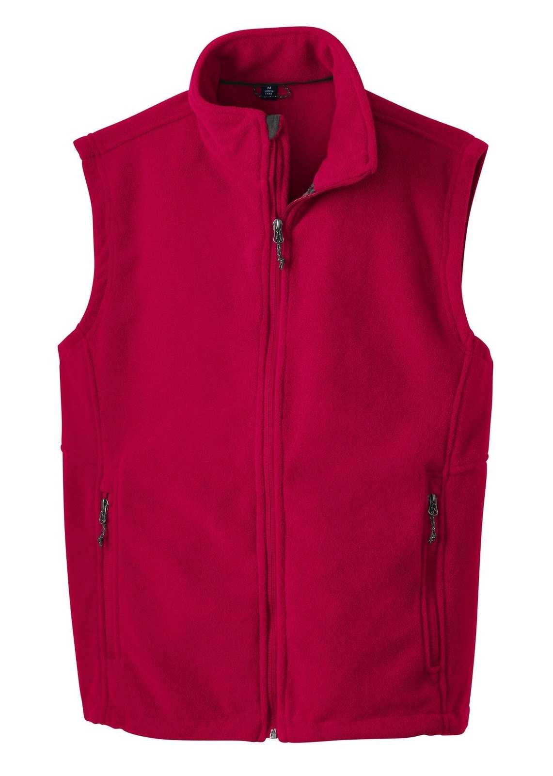 Port Authority F219 Value Fleece Vest - True Red - HIT a Double - 5
