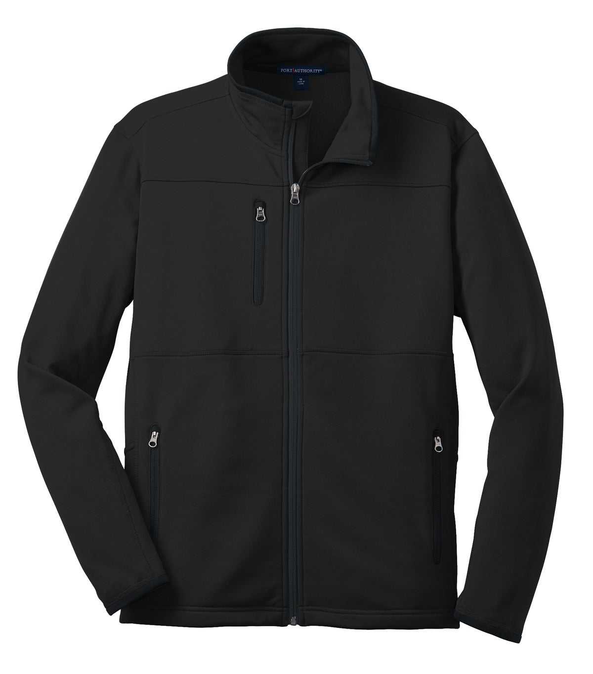 Port Authority F222 Pique Fleece Jacket - Black - HIT a Double - 5