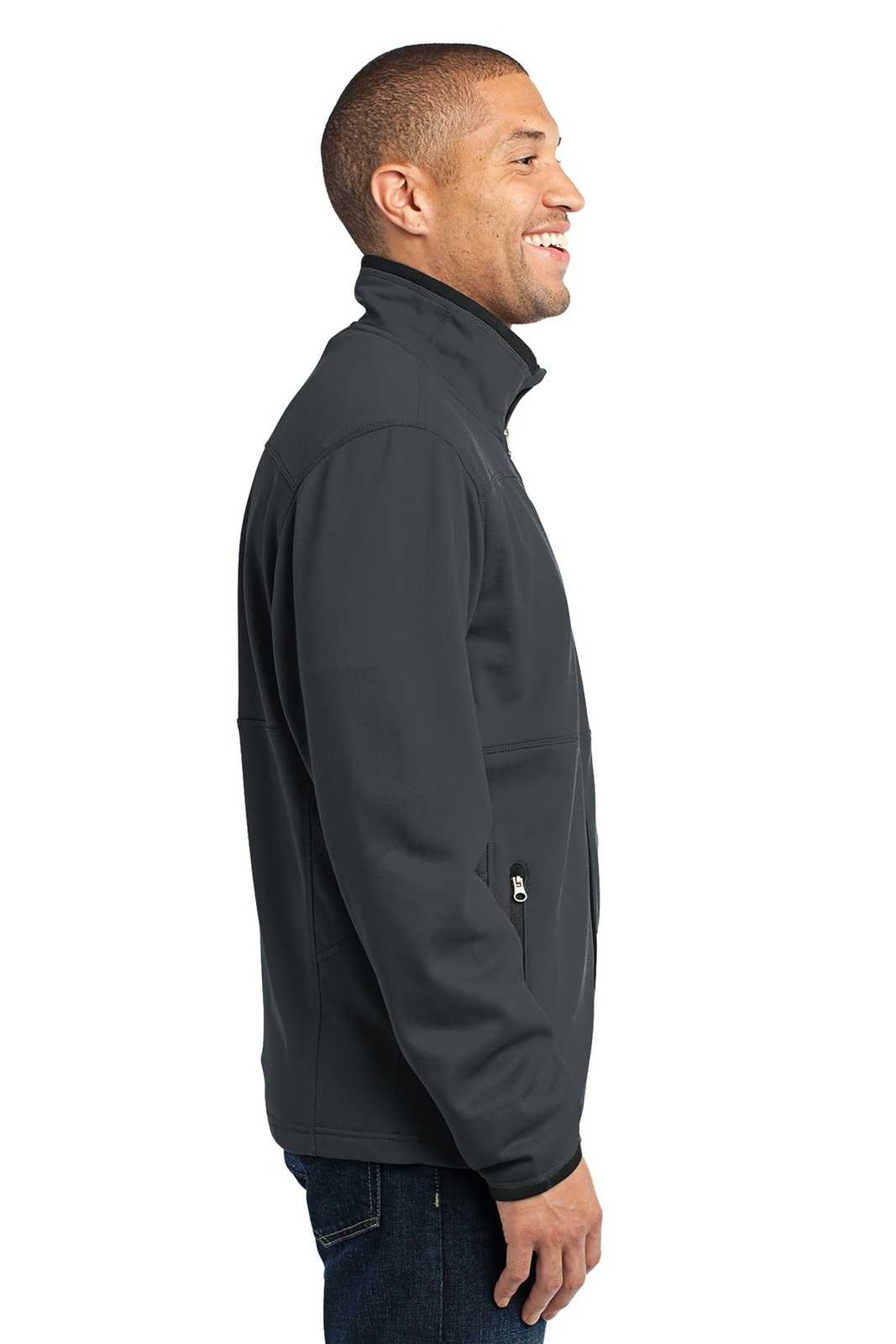 Port Authority F222 Pique Fleece Jacket - Graphite - HIT a Double - 3