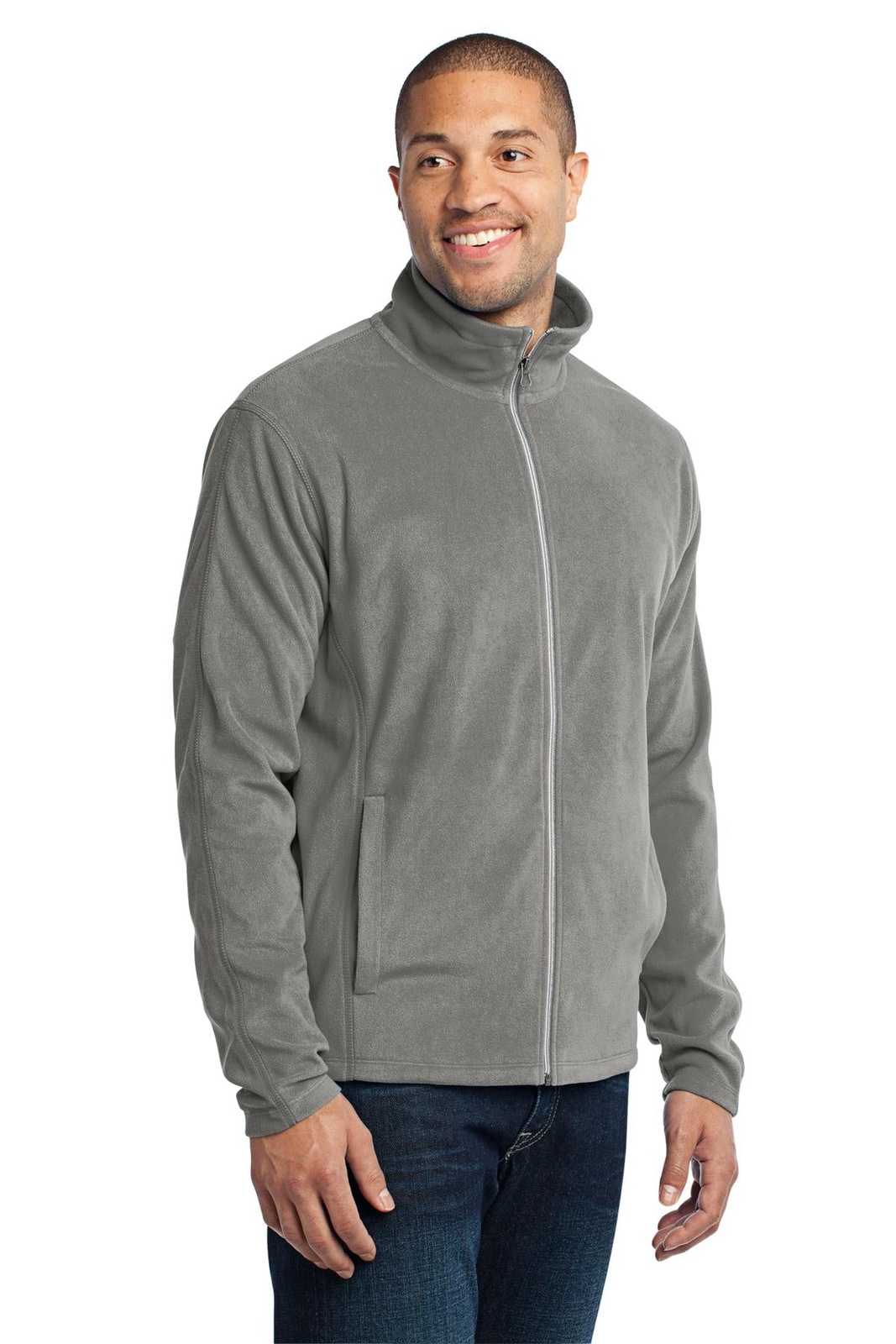 Port Authority F223 Microfleece Jacket - Pearl Gray - HIT a Double - 4