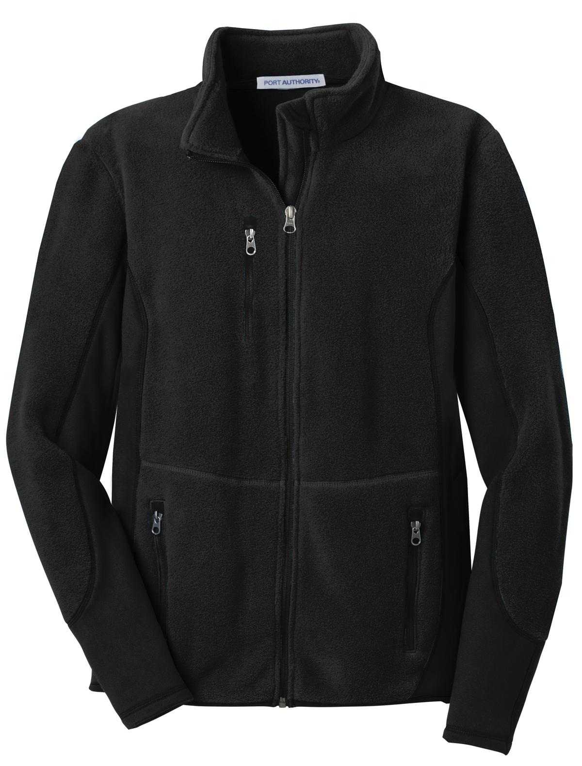 Port Authority F227 R-Tek Pro Fleece Full-Zip Jacket - Black Black - HIT a Double - 5