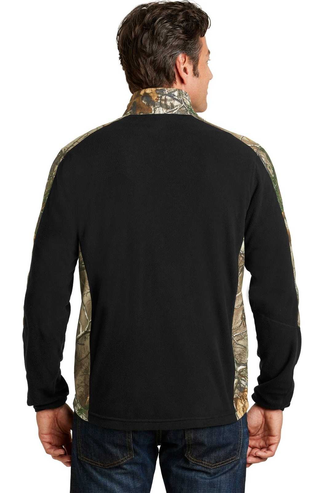 Port Authority F230C Camouflage Microfleece Full-Zip Jacket - Black Realtree Xtra - HIT a Double - 2