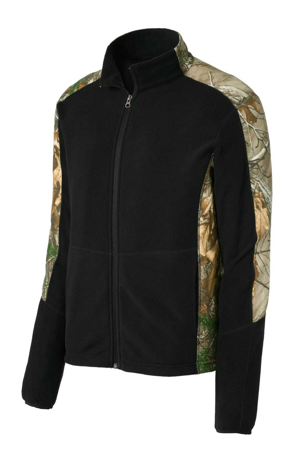 Port Authority F230C Camouflage Microfleece Full-Zip Jacket - Black Realtree Xtra - HIT a Double - 5