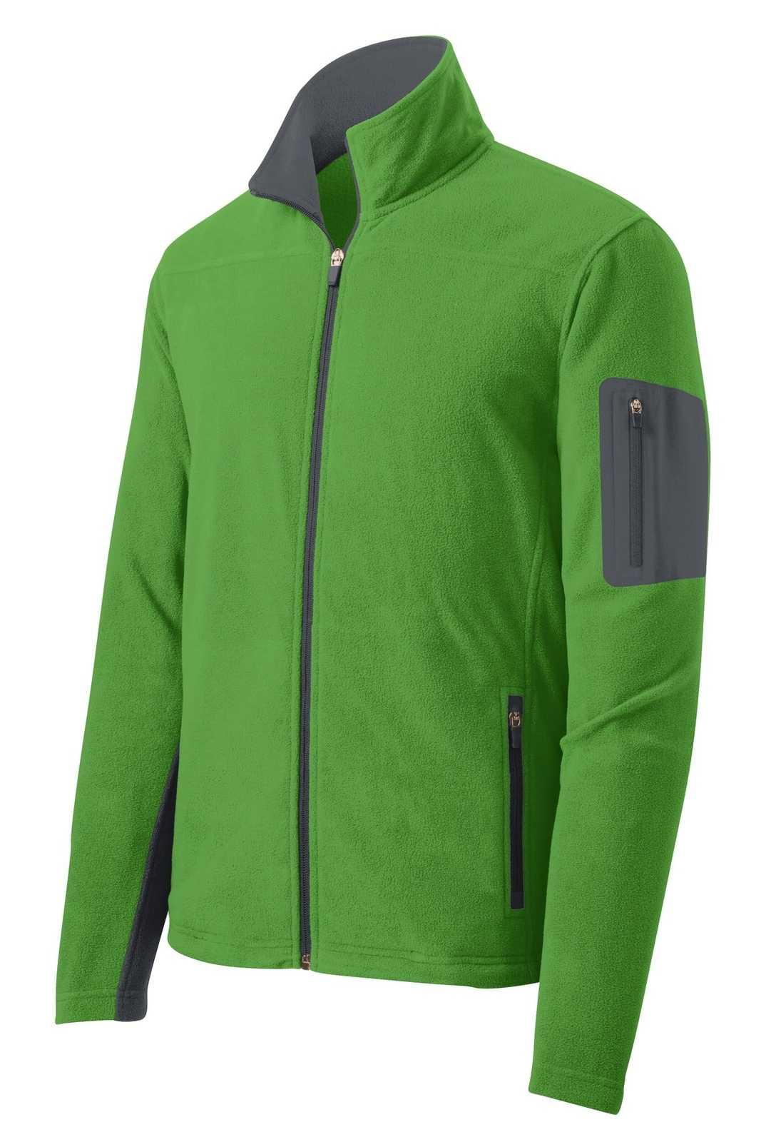 Port Authority F233 Summit Fleece Full-Zip Jacket - Vine Green Magnet - HIT a Double - 5