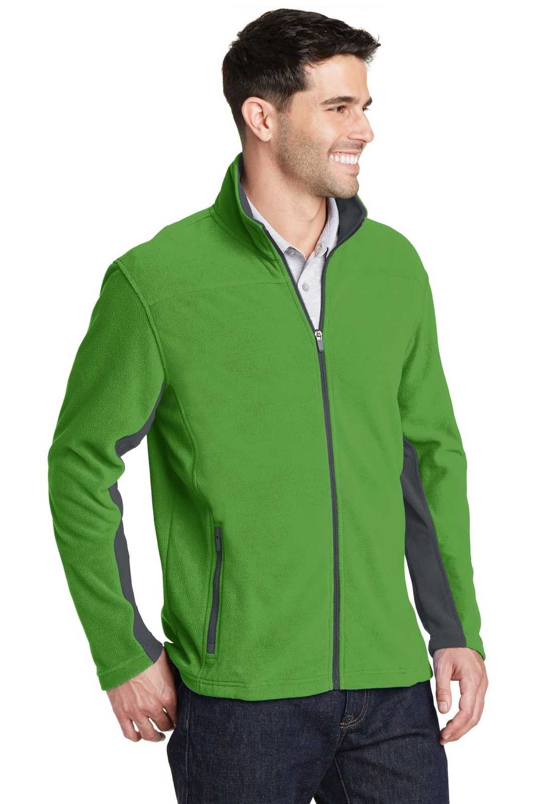 Port Authority F233 Summit Fleece Full-Zip Jacket - Vine Green Magnet - HIT a Double - 4