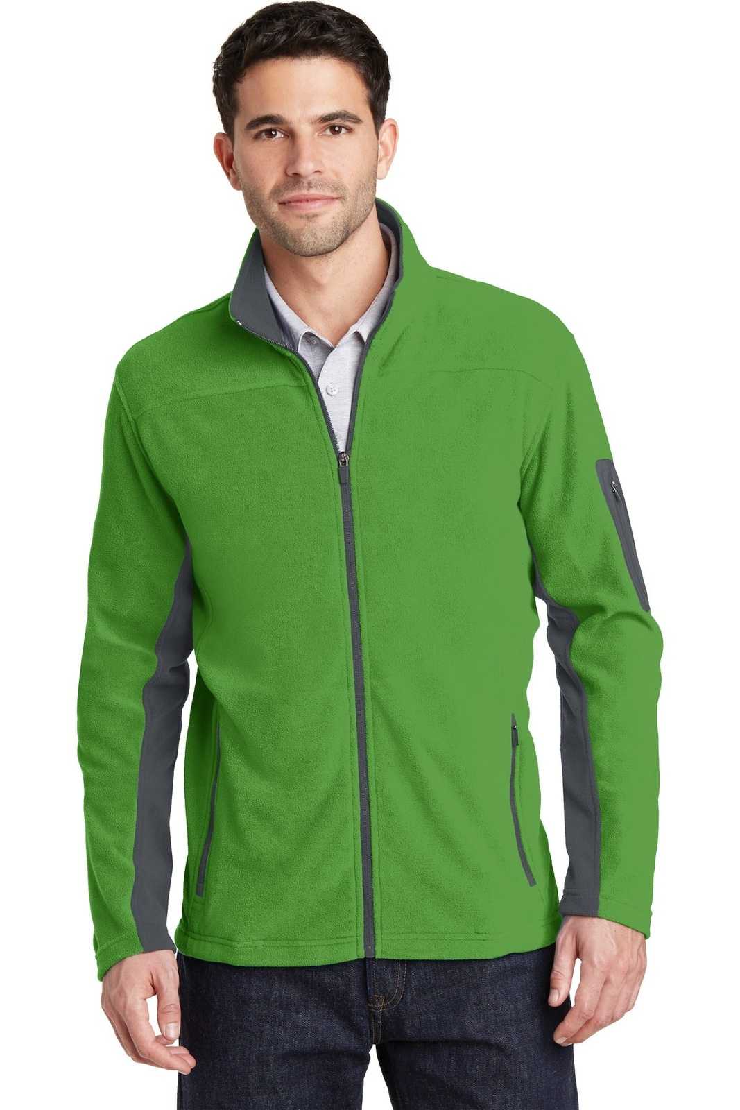 Port Authority F233 Summit Fleece Full-Zip Jacket - Vine Green Magnet - HIT a Double - 1