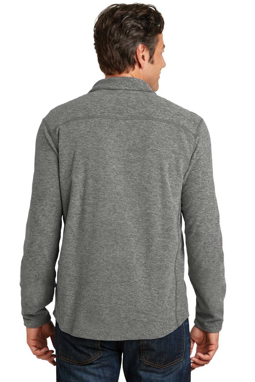 Port Authority F234 Heather Microfleece 1/2-Zip Pullover - Pearl Gray Heather - HIT a Double - 2