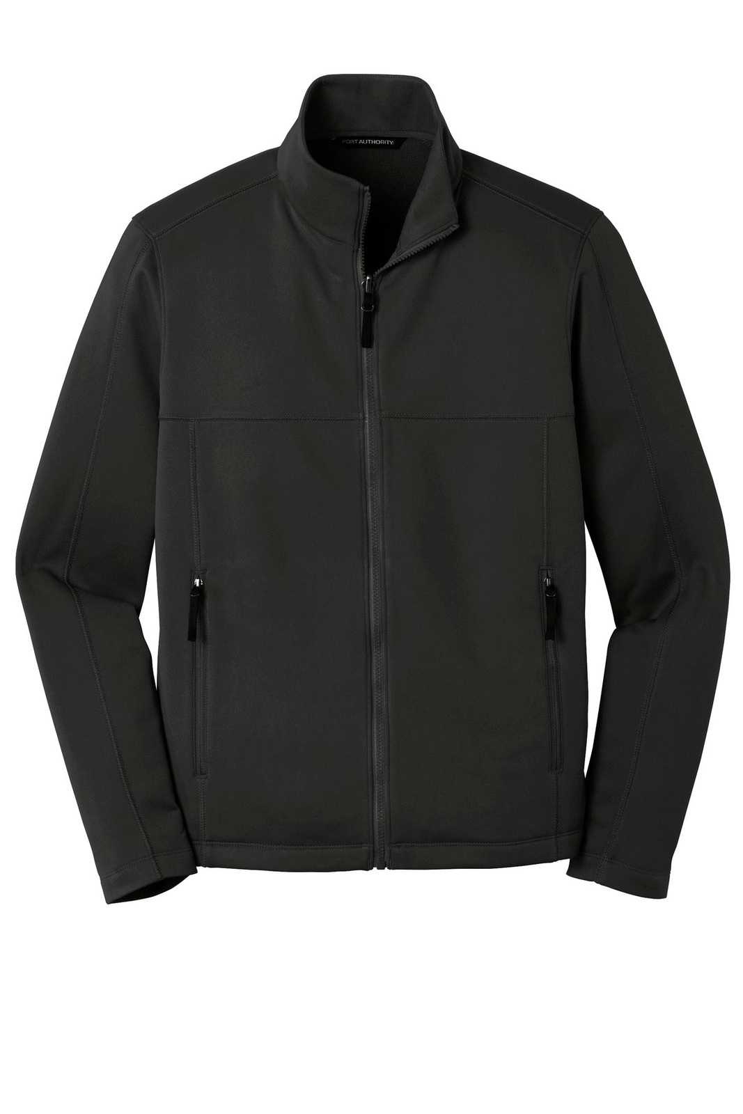 Port Authority F904 Collective Smooth Fleece Jacket - Deep Black - HIT a Double - 5
