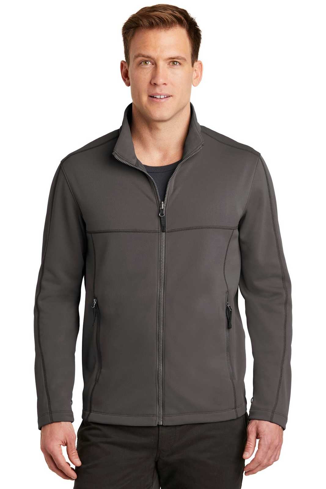 Port Authority F904 Collective Smooth Fleece Jacket - Graphite - HIT a Double - 1
