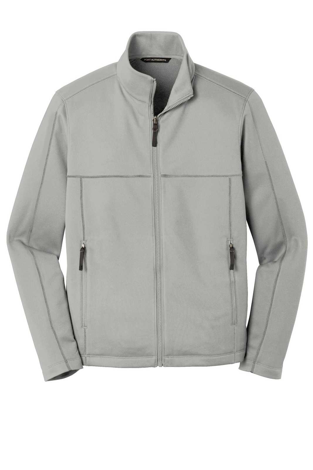 Port Authority F904 Collective Smooth Fleece Jacket - Gusty Gray - HIT a Double - 5
