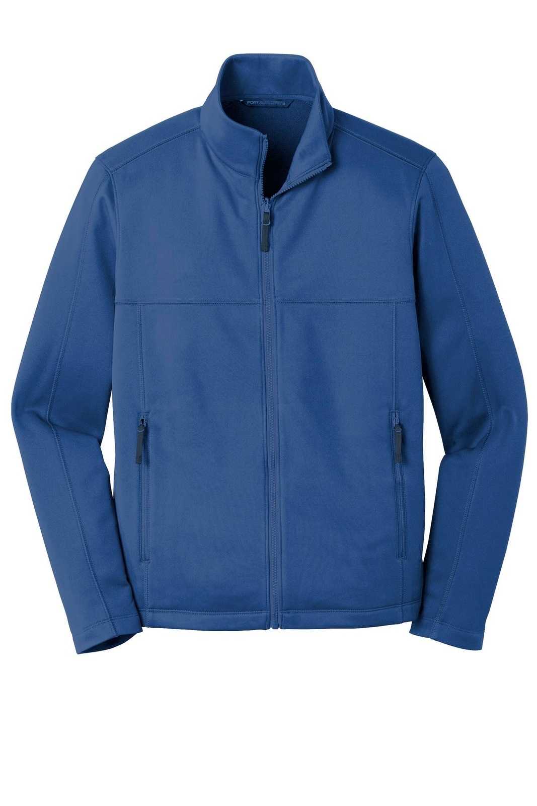 Port Authority F904 Collective Smooth Fleece Jacket - Night Sky Blue - HIT a Double - 5