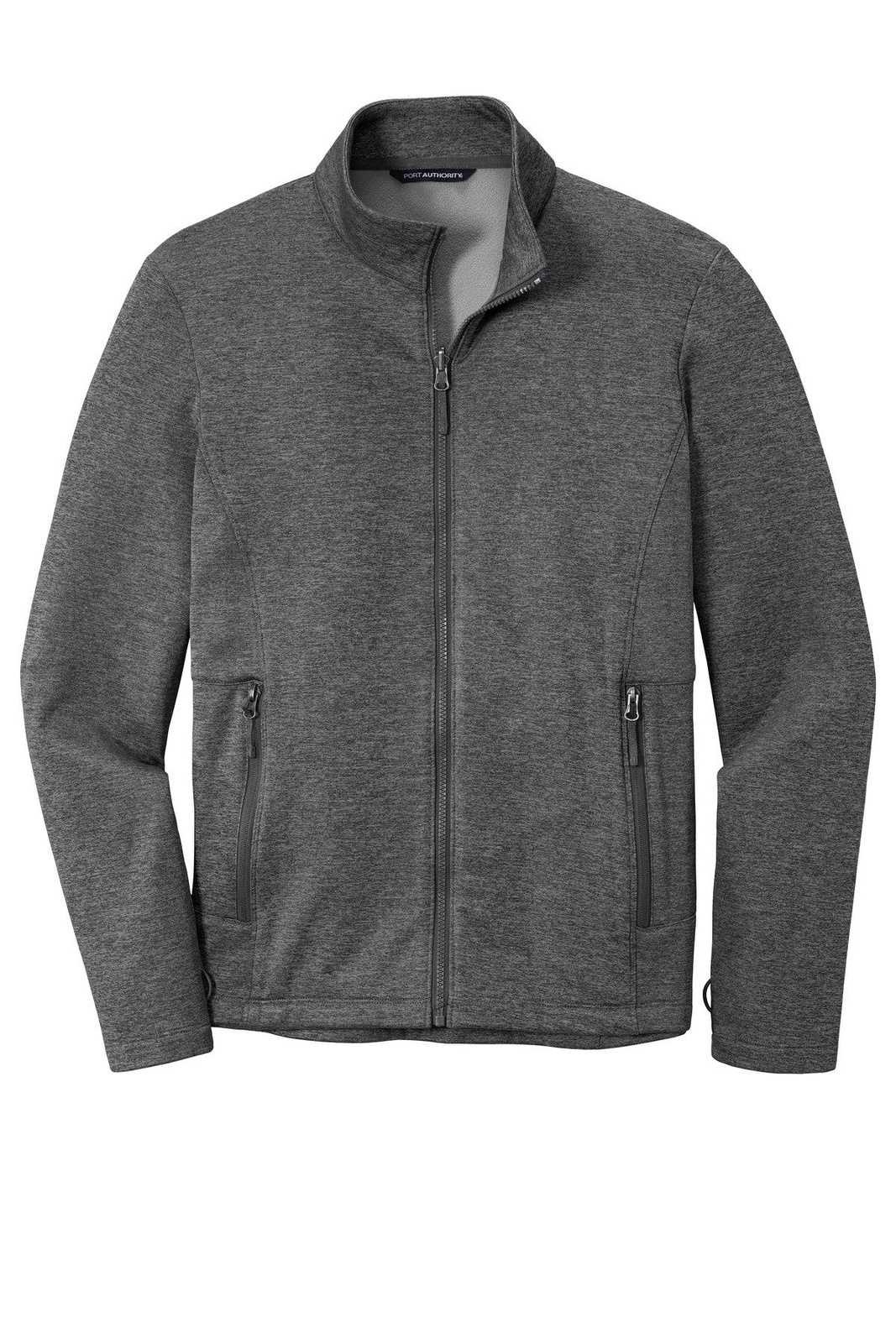 Port Authority F905 Collective Striated Fleece Jacket - Sterling Gray Heather - HIT a Double - 2
